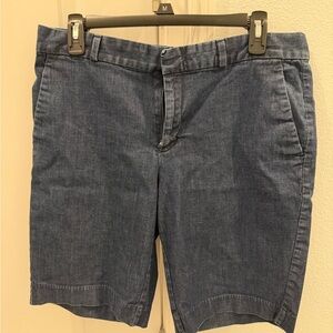 Banana Republic Dark Wash Bermuda Style Shorts
